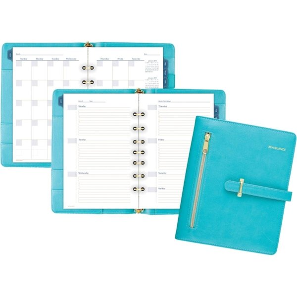 At-A-Glance Buckle Closure Undated Desk Start Set, Teal AT465660